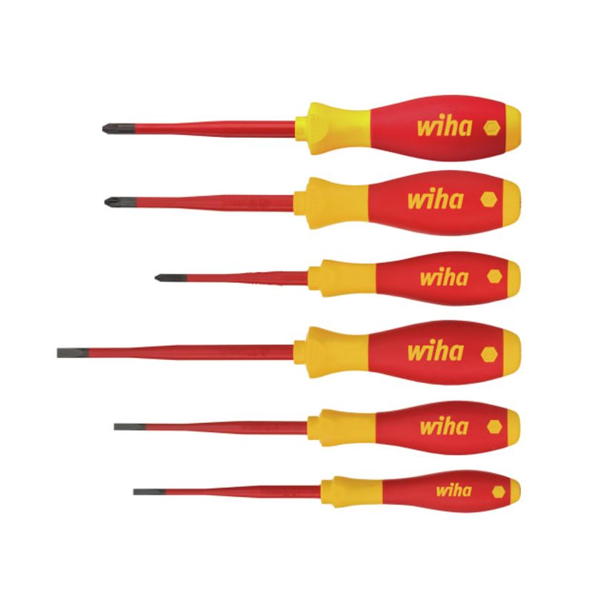 SoftFinish Electric Sl/Ph/Pzs Screwdriver Set, 6 Piece