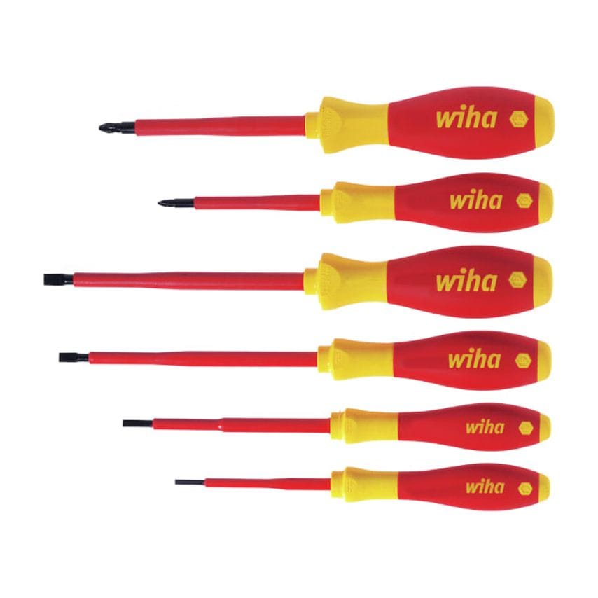 SoftFinish Electric Sl/Pz Screwdriver Set, 6 Piece