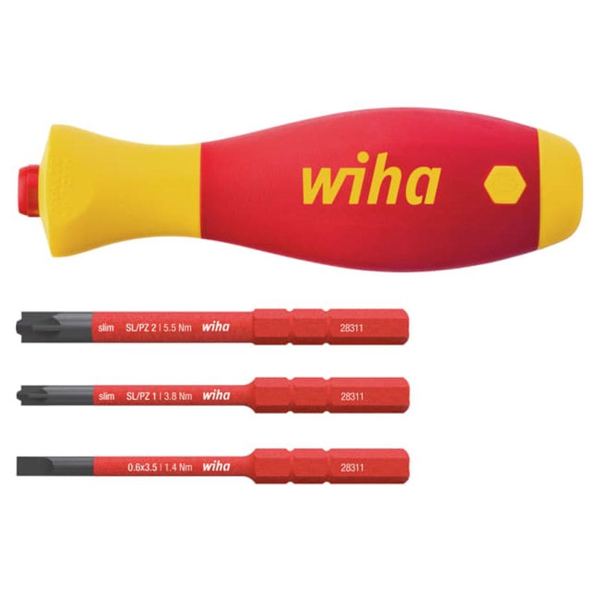SoftFinish Electric slimVario Screwdriver Set, 4 Piece