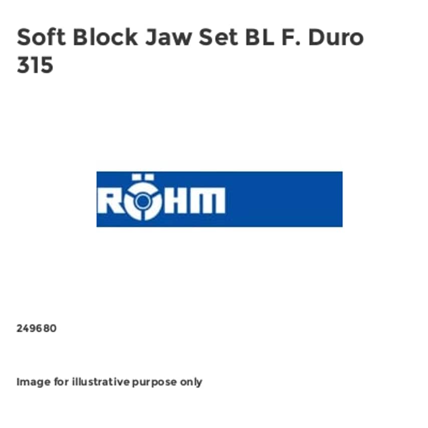 Soft Block Jaw Set BL F. Duro 315