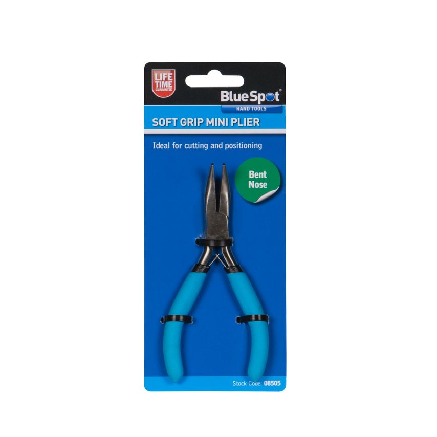 Soft Grip Mini Bent Nose Plier
