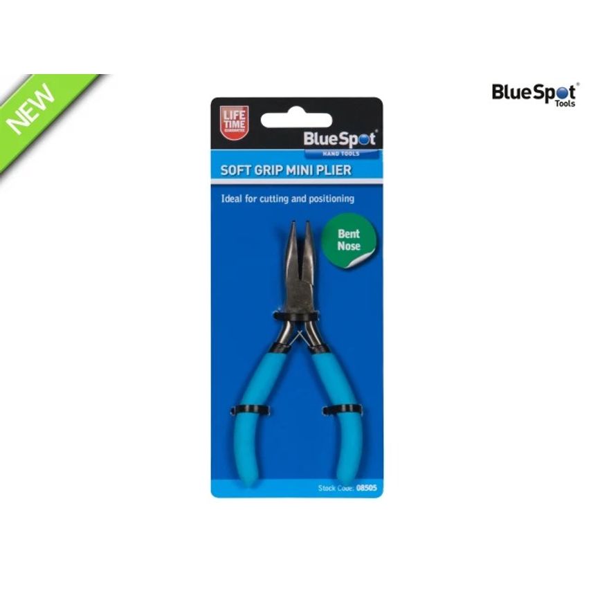 Soft Grip Mini Bent Nose Pliers