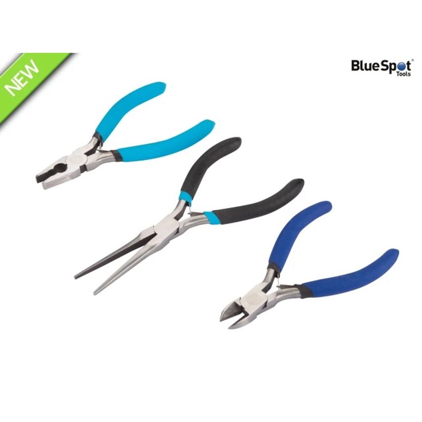 Soft Grip Mini Plier Set, 3 Piece
