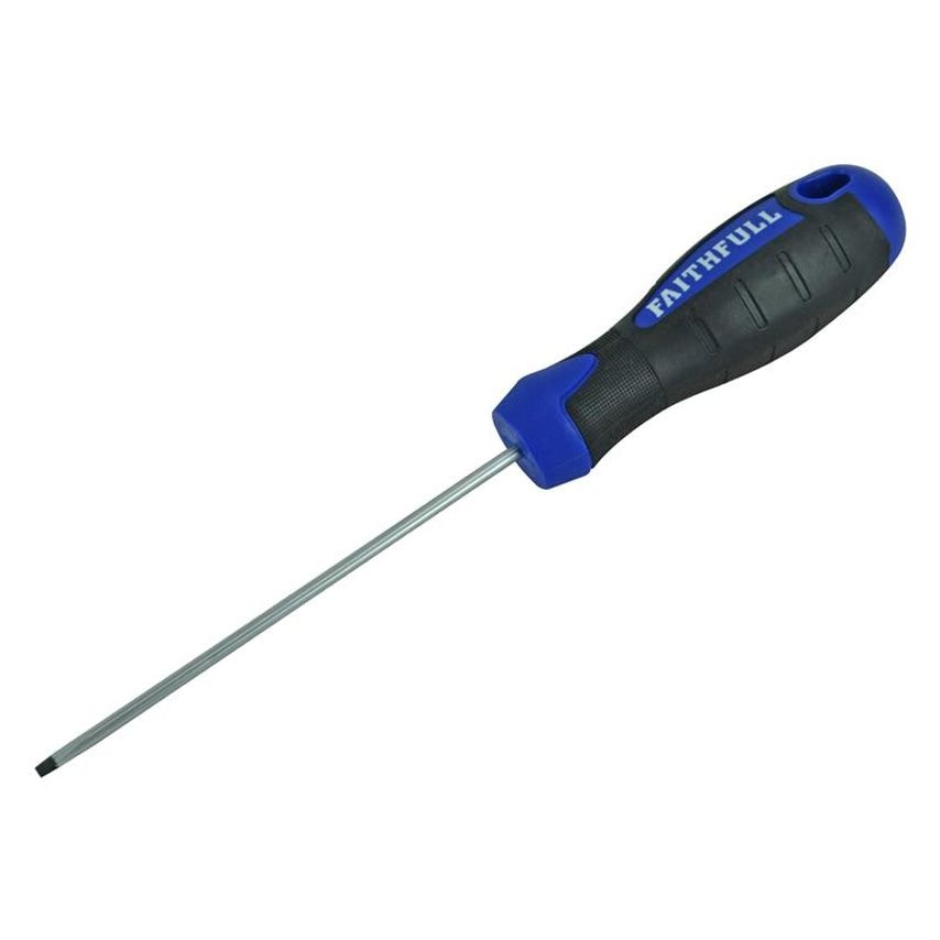 Soft Grip Screwdriver Flared Slotted Tip 5.5 x 100mm FAISDF100