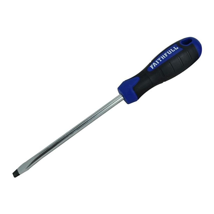 Soft Grip Screwdriver Flared Slotted Tip 6.5 x 125mm FAISDF125