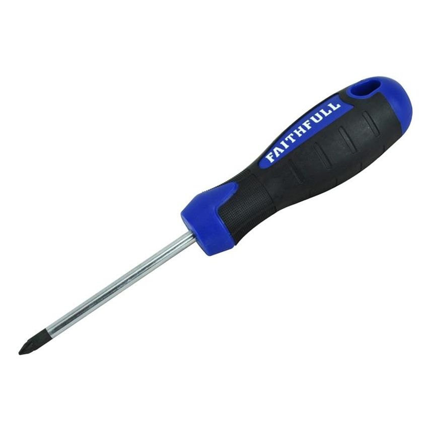 Soft Grip Screwdriver Pozidriv Tip PZ2 x 100mm FAISDPZ2