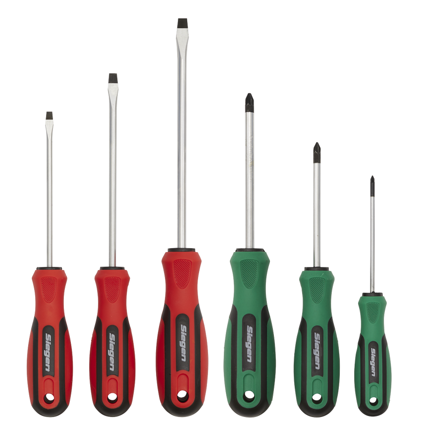 Soft Grip Screwdriver Set 6 Piece