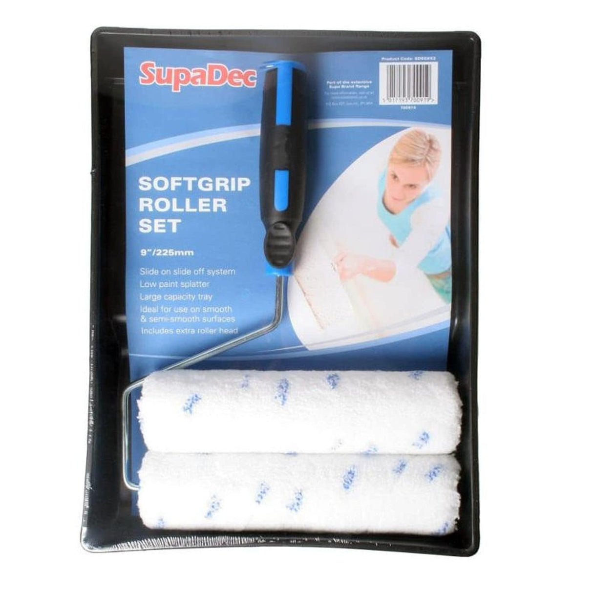 Softgrip Roller Set 9inch (Pack of 12)