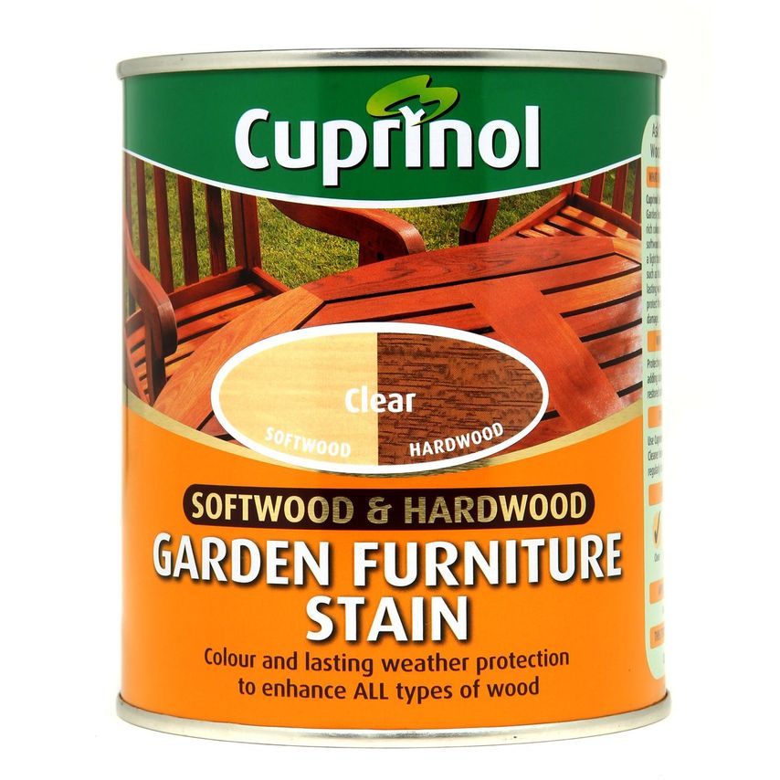 Softwood Hardwood Garden Furniture Stain Clear 750ml