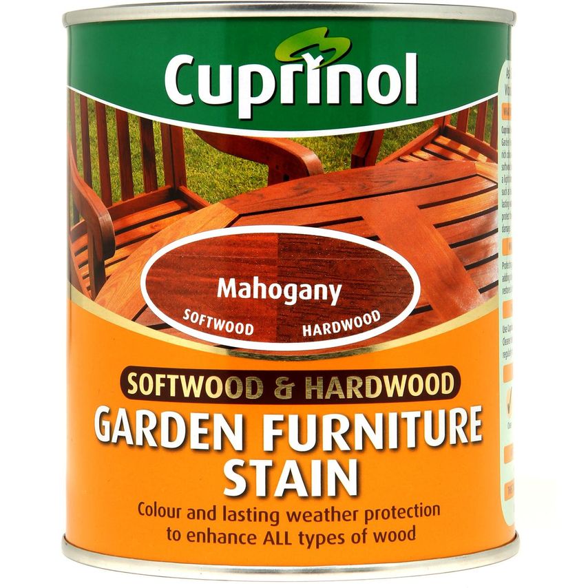 Softwood Hardwood Garden Furniture Stain Mahogany 750ml