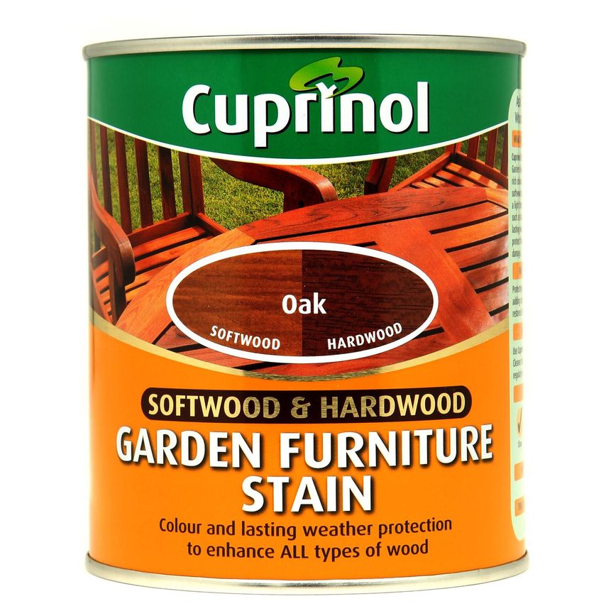 Softwood Hardwood Garden Furniture Stain Oak 750ml