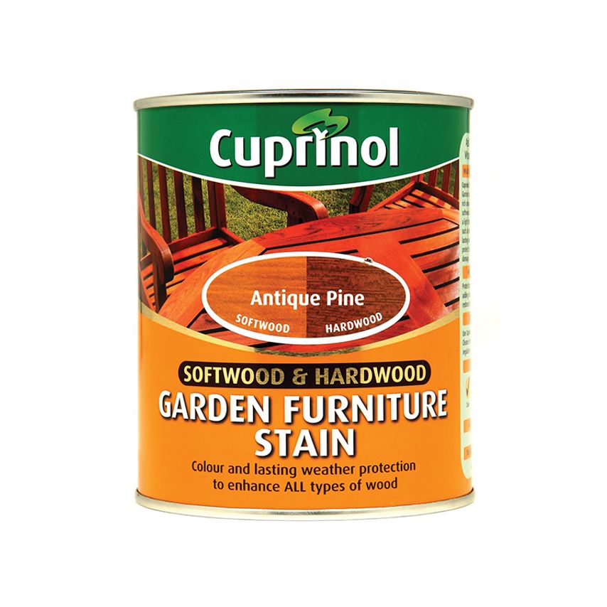 Softwood & Hardwood Garden Furniture Stain Antique Pine 750ml CUPGFSAP750