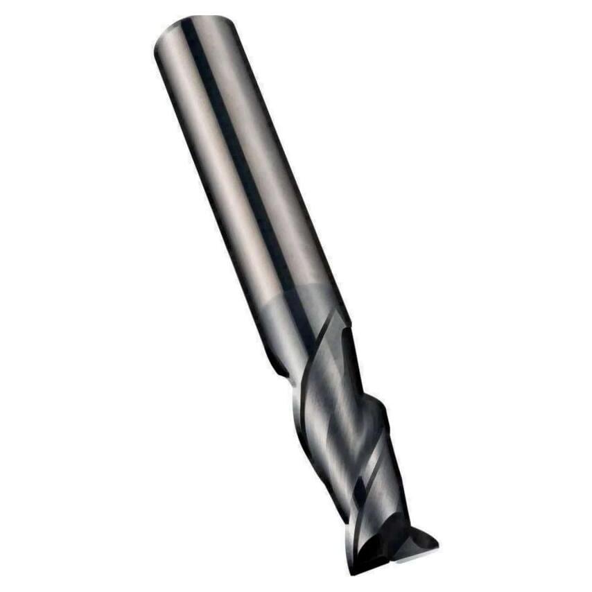 Solid Carbide Alcrn 4 Flute 40 Deg Helix Standard Series Unequal Pitch Weldon Shank End Mill 10.0 Mm