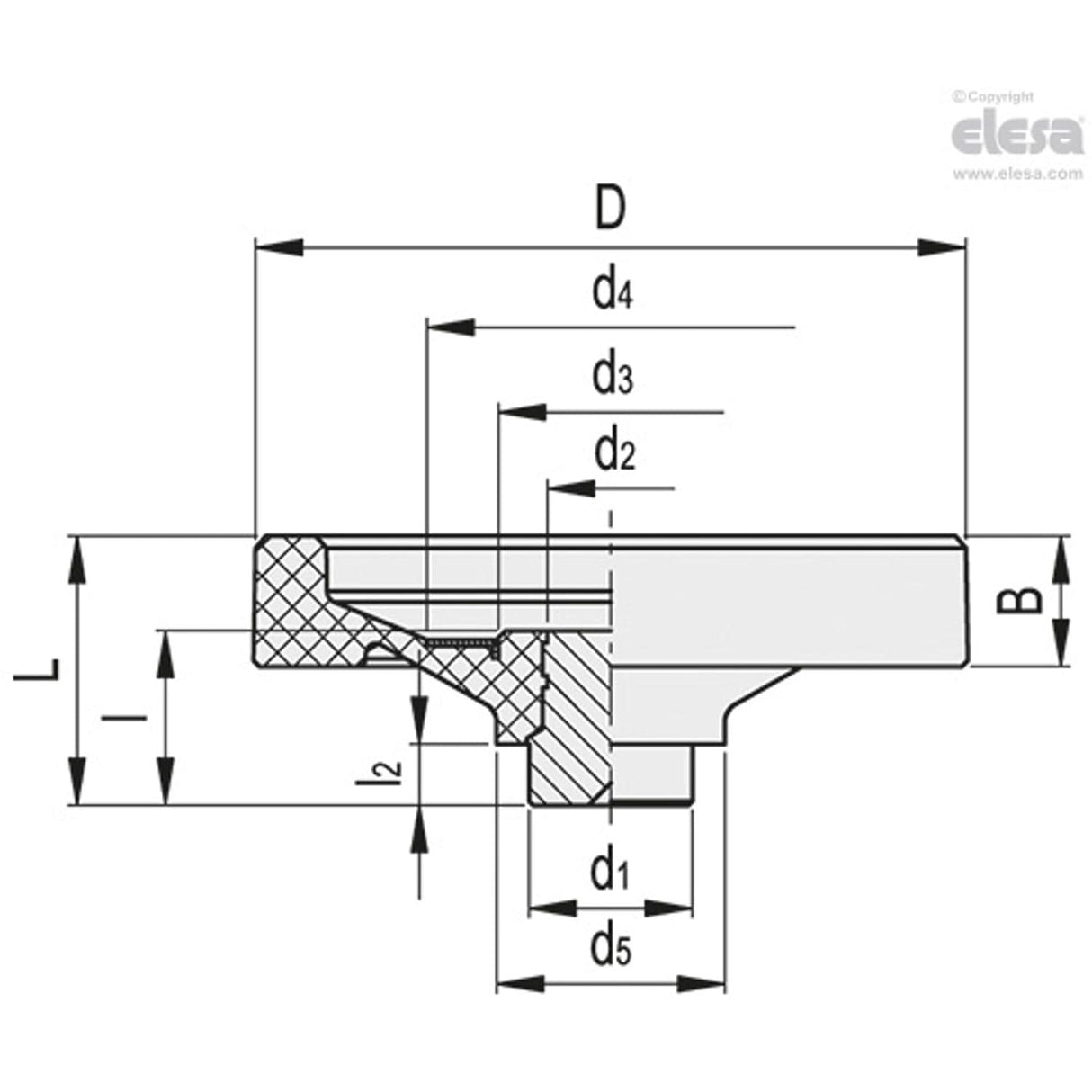 Solid handwheel-VDN.80 FP-SST