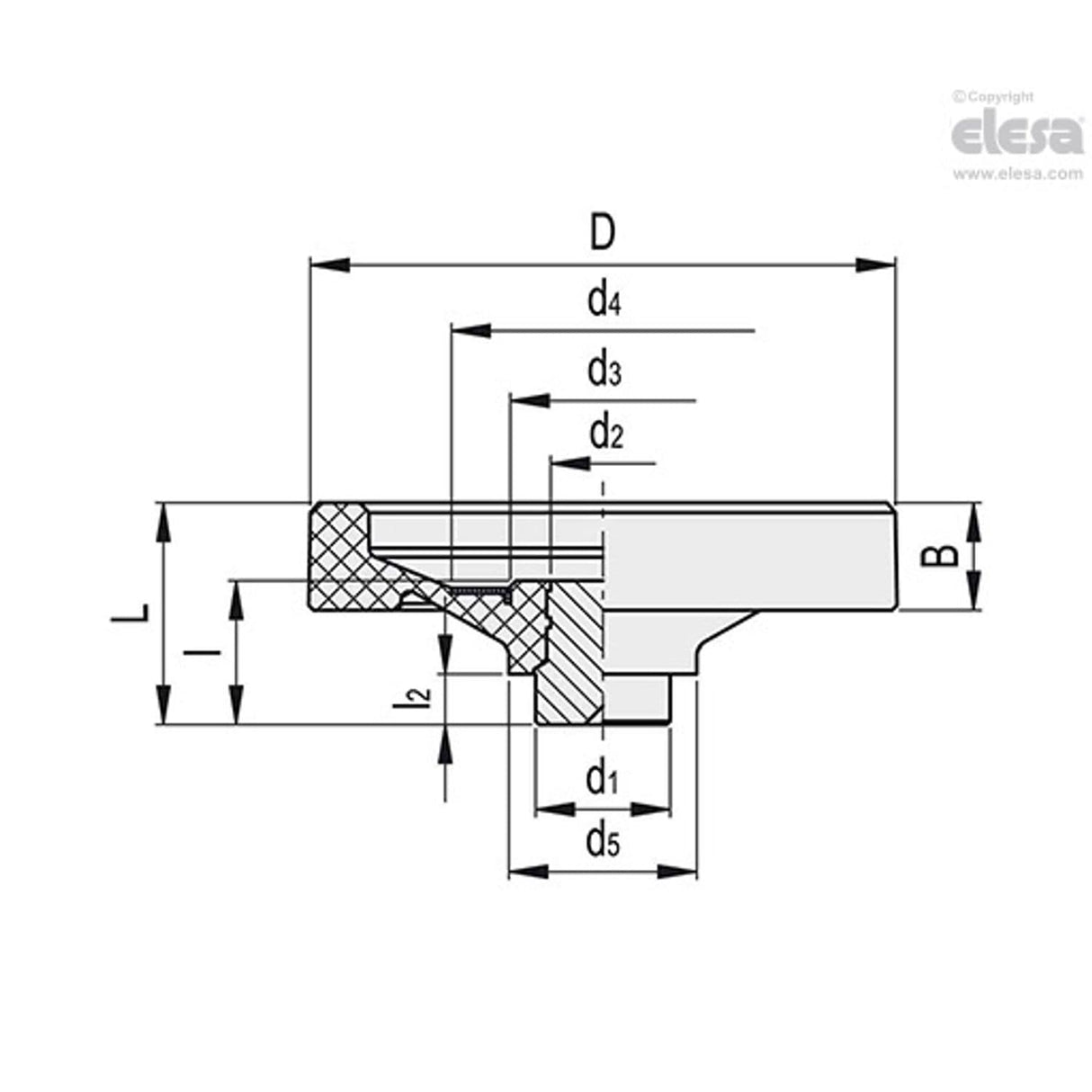 Solid handwheel-VDN.80 FP