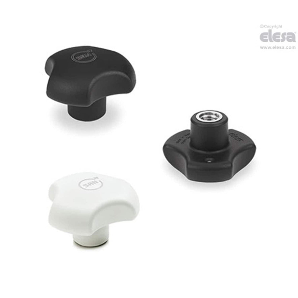 Solid knob-VTT.50-SST-M10-SAN-C1 Black