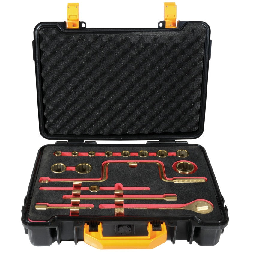 Spark Resistant Socket Set 3/4" Square DR 14 Piece Al-Br