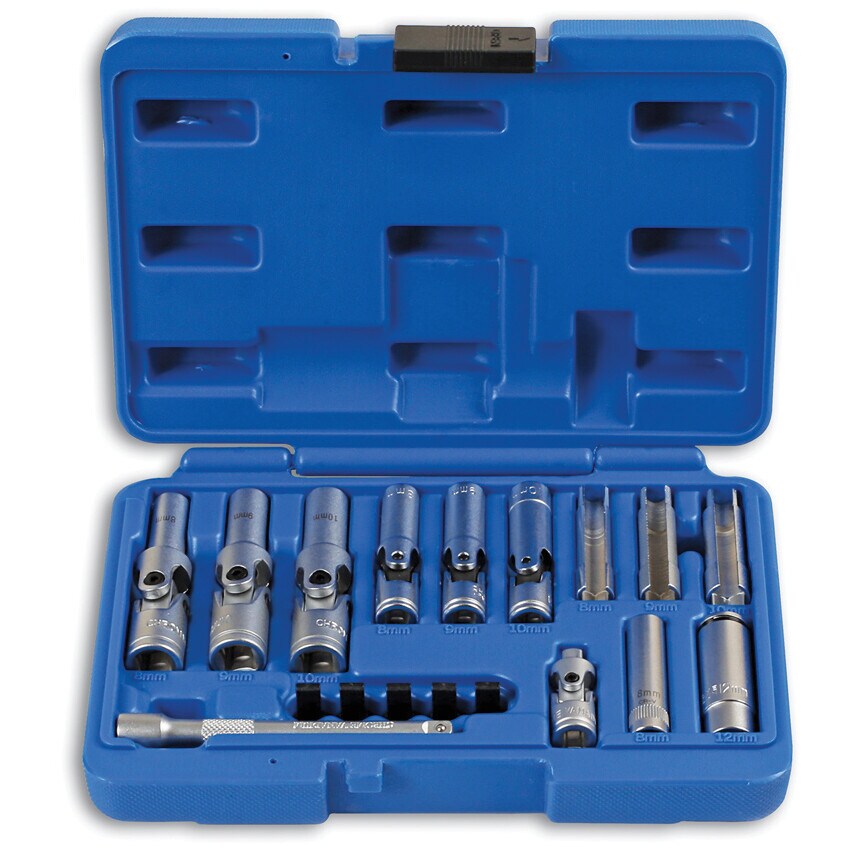 Specialist Thin Walled Glow Plug Socket Set 18pc