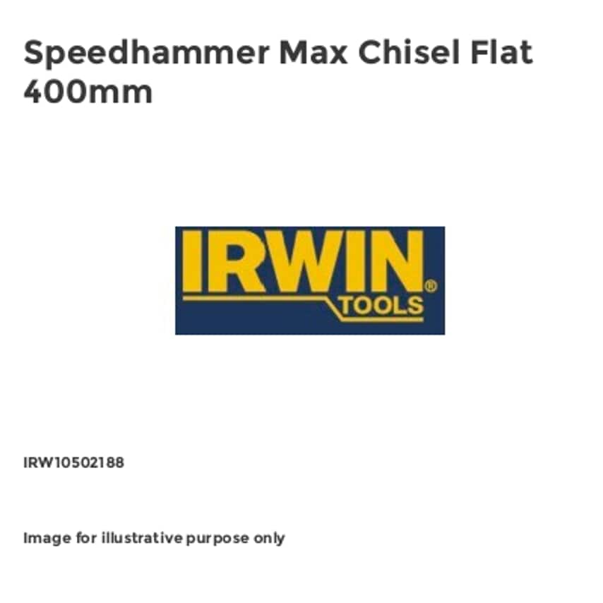 Speedhammer Max Chisel Flat 400mm IRW10502188