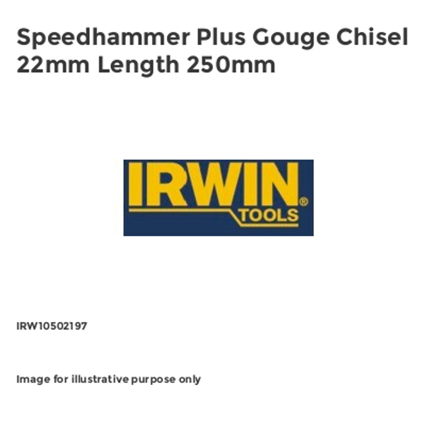 Speedhammer Plus Gouge Chisel 22mm Length 250mm IRW10502197