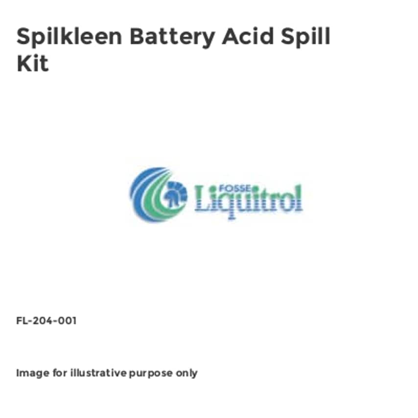 Spilkleen Battery Acid Spill Kit FL-204-001