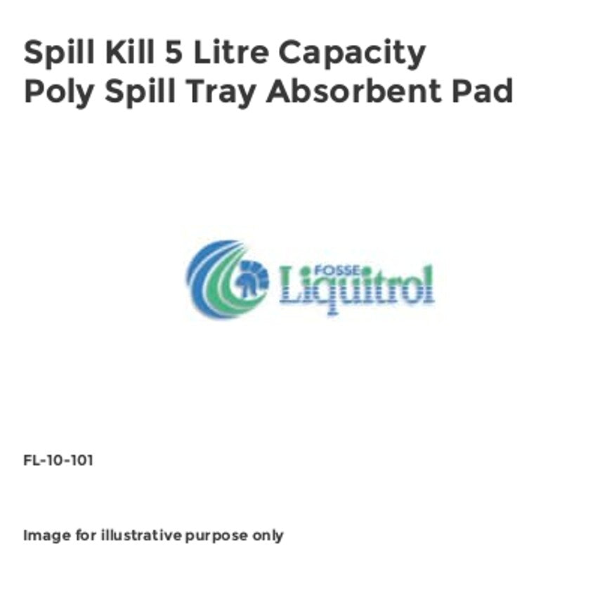 Spill Kill 5 Litre Capacity Poly Spill Tray Absorbent Pad