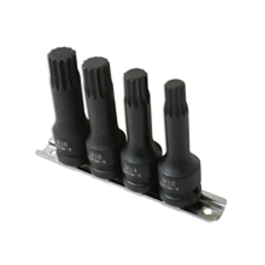 Spline Bit Set - 4 Piece