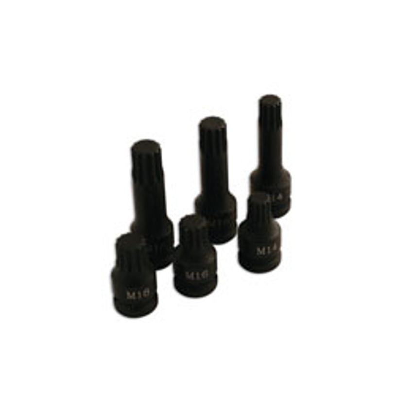 Spline Bit Set - 6 Piece