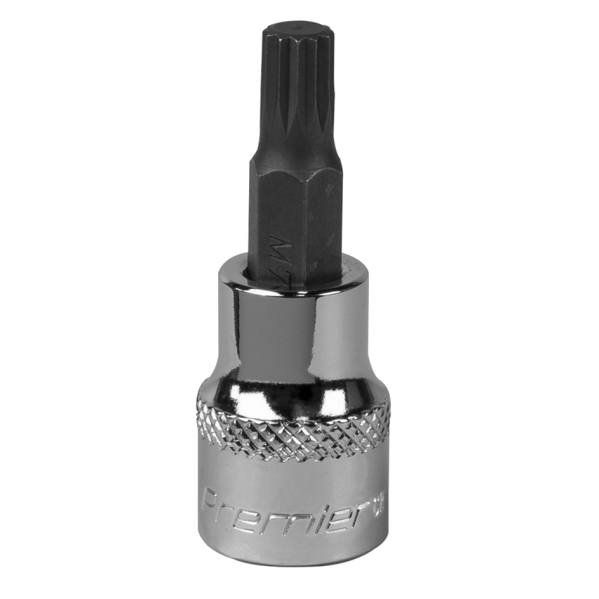 Spline Socket Bit M7 3/8" Square Drive