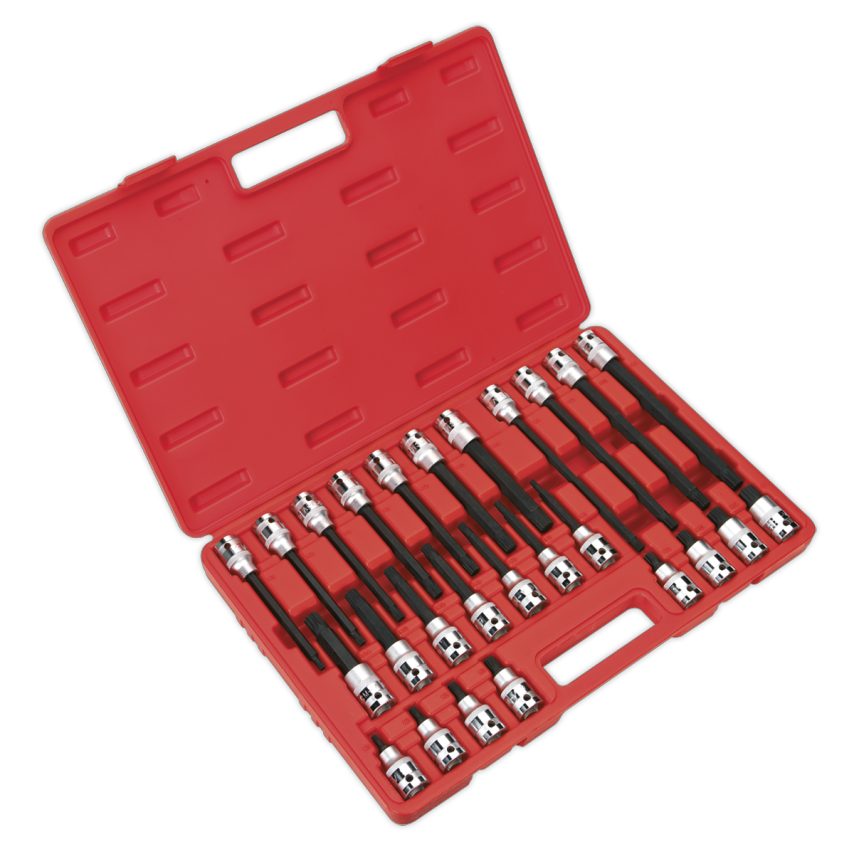 Spline Socket Bit Set26 Piece 1/2" Square Drive