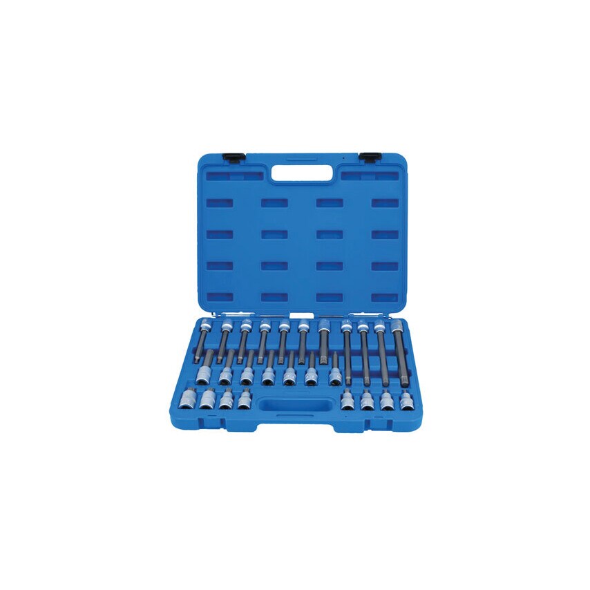 Spline Socket Bit Set 1/2"D 26 Piece