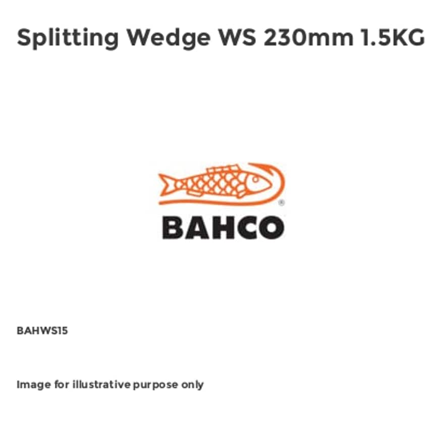Splitting Wedge WS 230mm 1.5KG BAHWS15