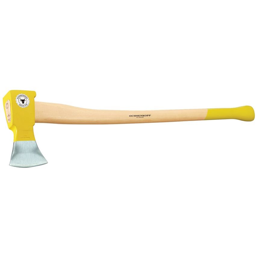 Splitting axe with ash handle