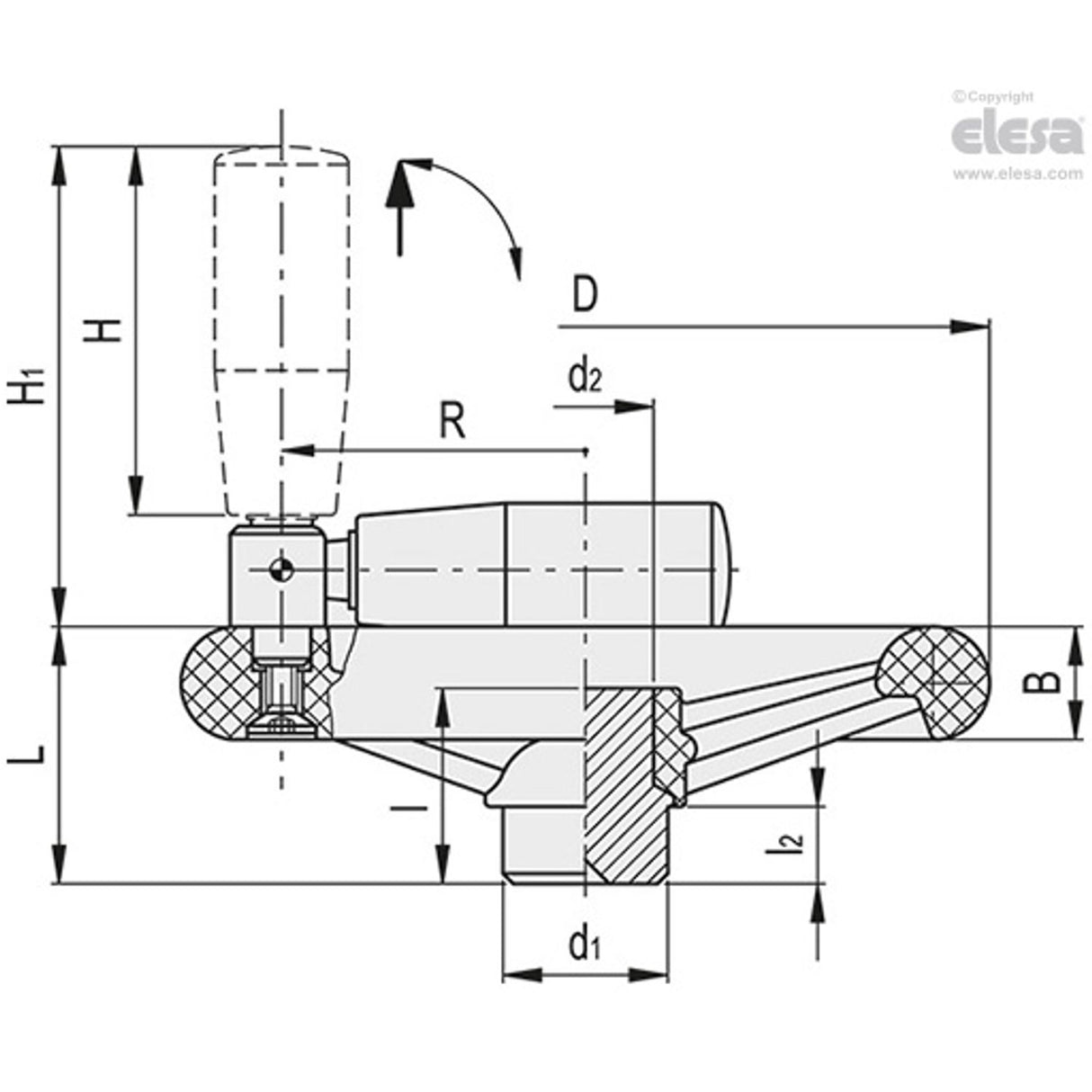 Spoked handwheel-VR.300 FP+IR