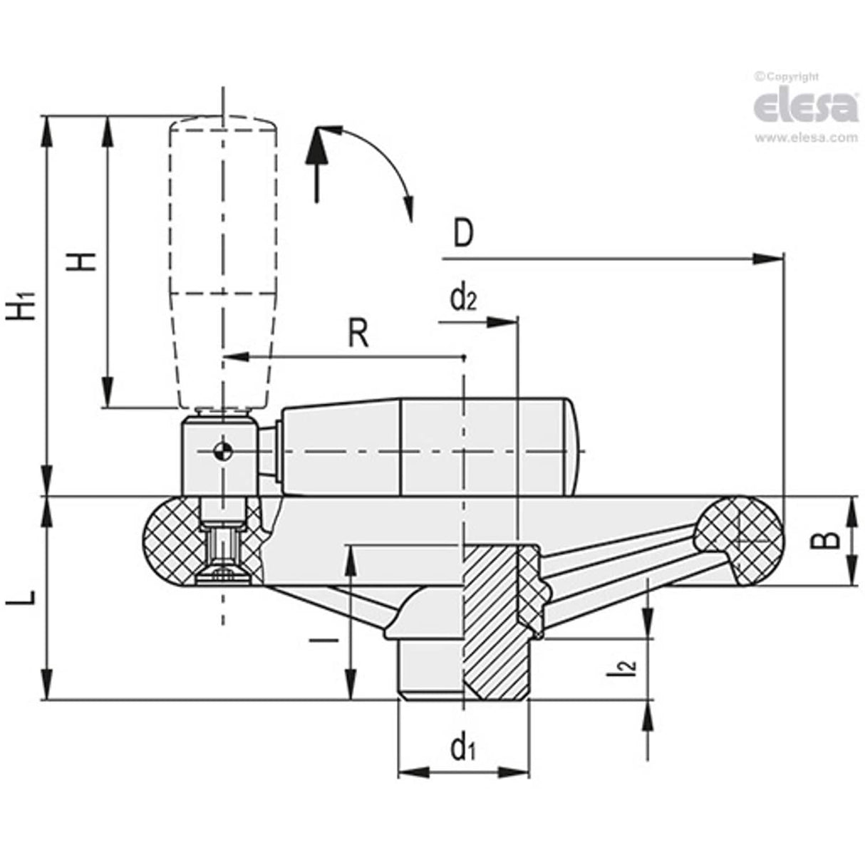 Spoked handwheel-VR.375 FP+IR