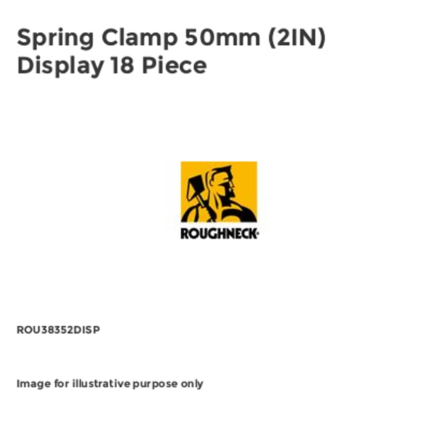 Spring Clamp 50mm (2IN) Display 18 Piece