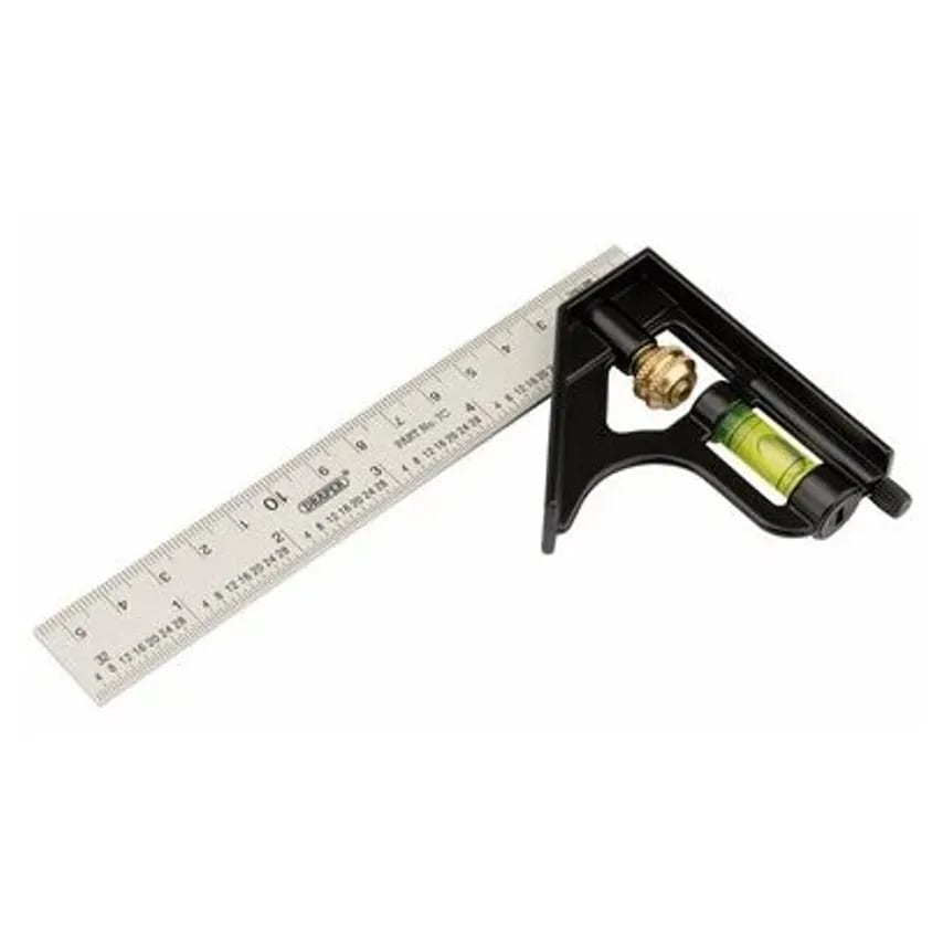 Square Combination 150mm Matt Black