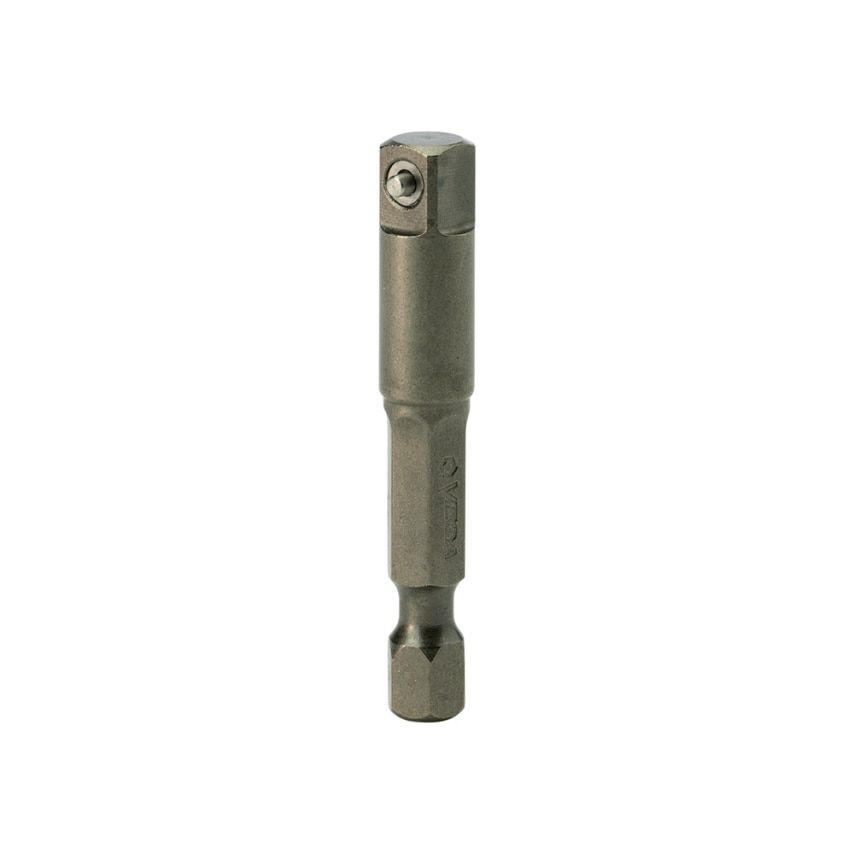 Square Drive Adapter (1/4 Square DR x 1/4 Hex x 2" OAL) Pin Type