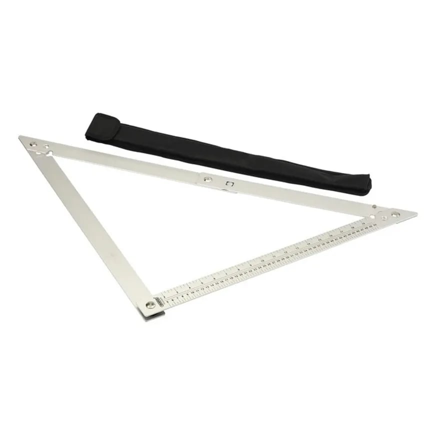 Square Folding Nylon Carrying Case 600mm Aluminium Anodised