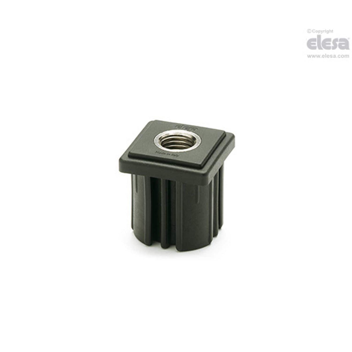 Square end-cap for tube-ND.Q-40x2-M16