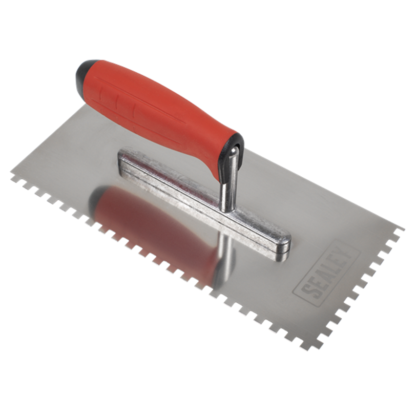 Stainless Steel 270mm Notch Trowel Rubber Handle 6mm