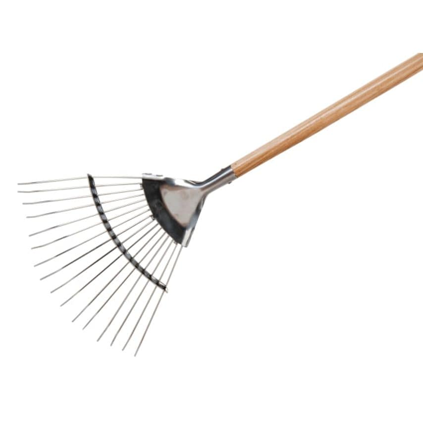 Stainless Steel Garden Life Lawn Rake, FSC