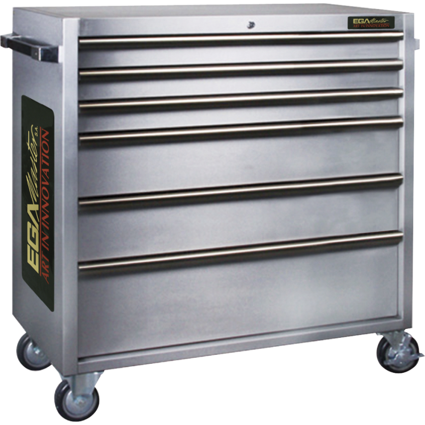Stainless Steel Roller Cabinet with 6 Drawers