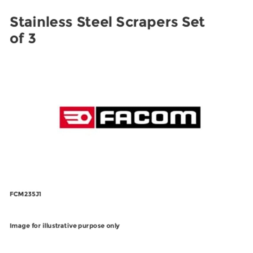 Stainless Steel Scrapers Set of 3