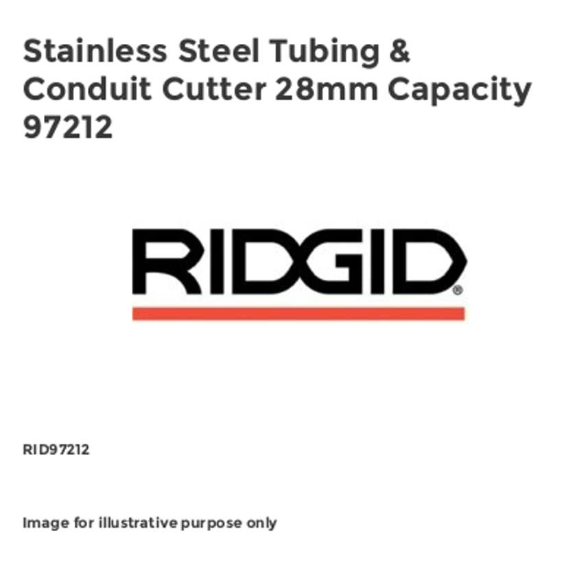 Stainless Steel Tubing & Conduit Cutter 28mm Capacity 97212