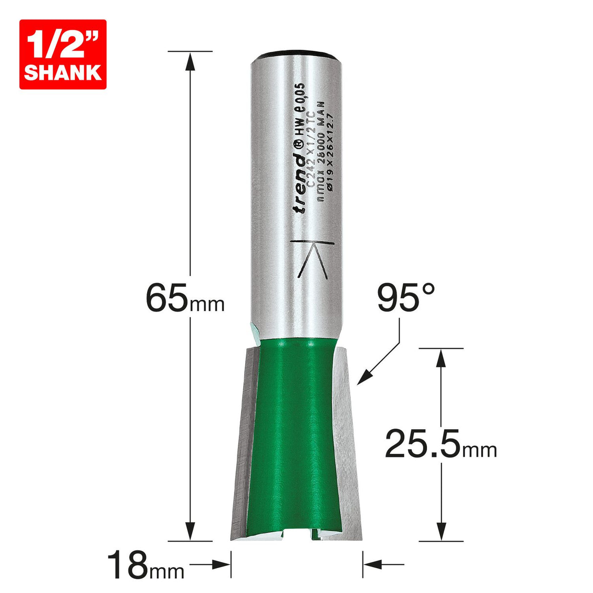 Stair Trenching Cutter - C242X1/2TC