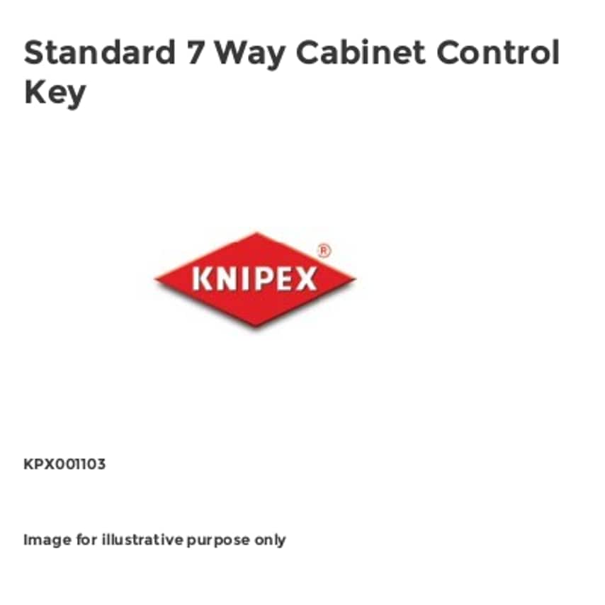 Standard 7 Way Cabinet Control Key