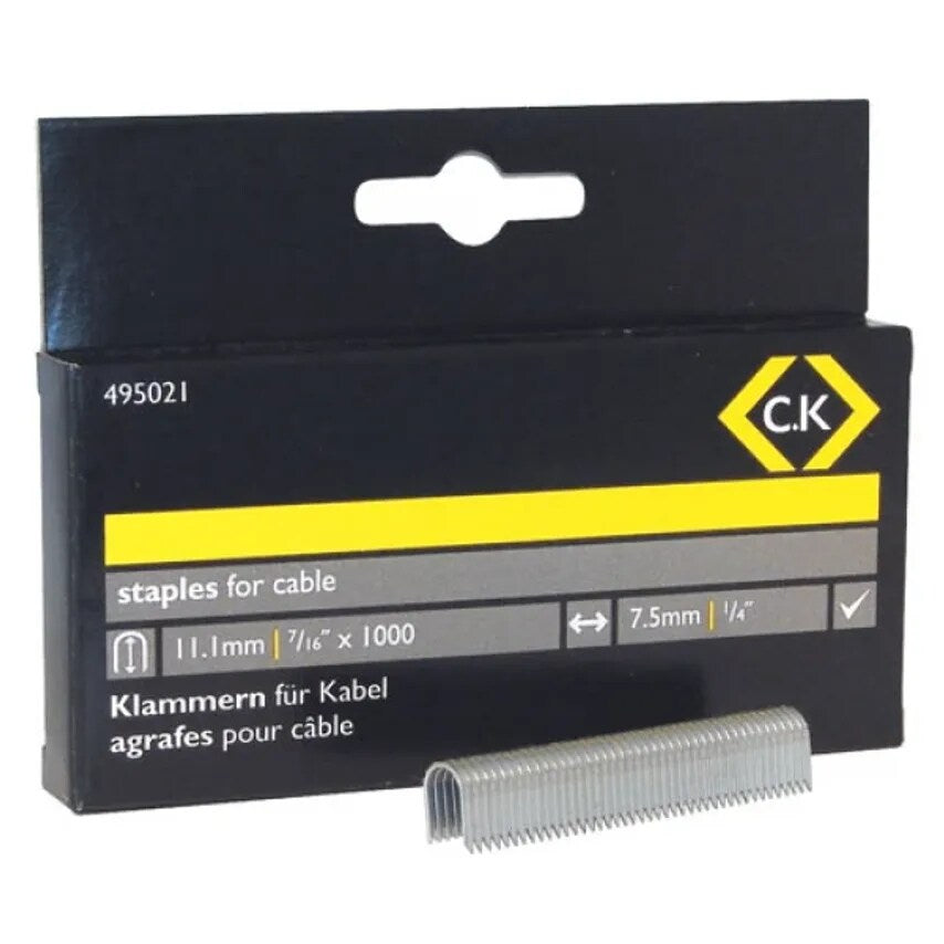 Staples Box 1000 6 x 14.2mm Galvanised Steel