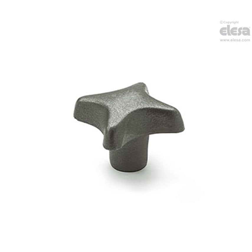 Star knob-DIN 6335-GG-32-M6-E