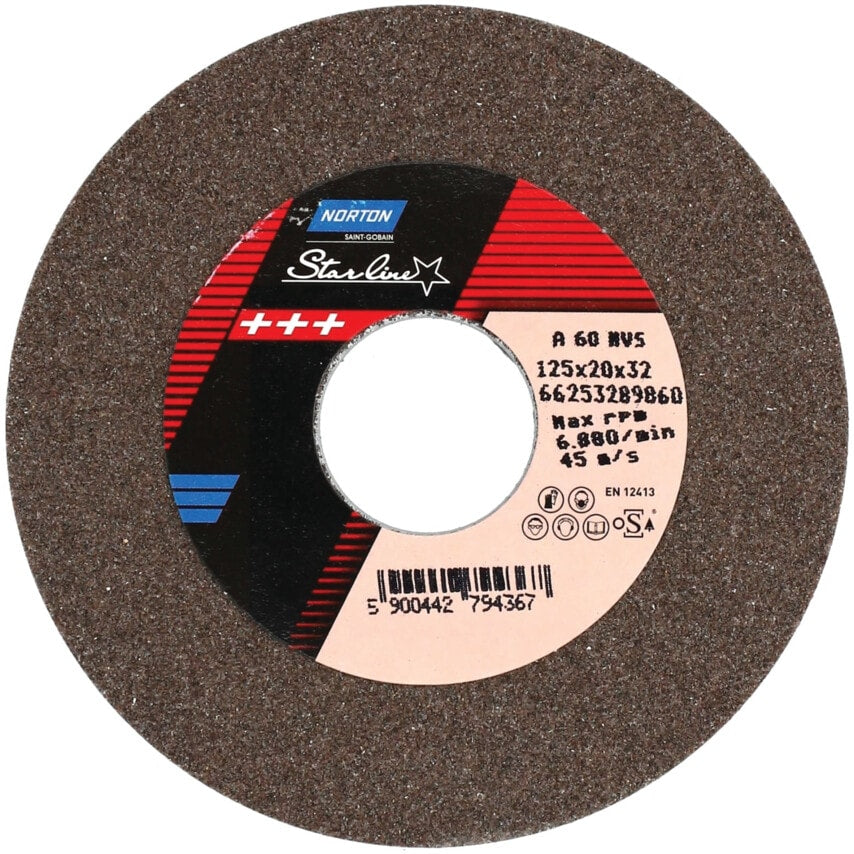 Starline 200x25x31.75 A46NVS A/O Bench Grinding Wheel